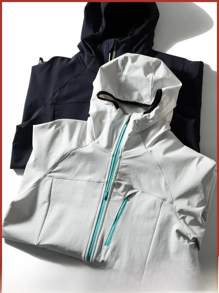 

3D Stereo Cutting Outdoor Soft ell Jaet for Men And Women with Hat Anti Wind Spring Autumn Season ex Hooded Coat