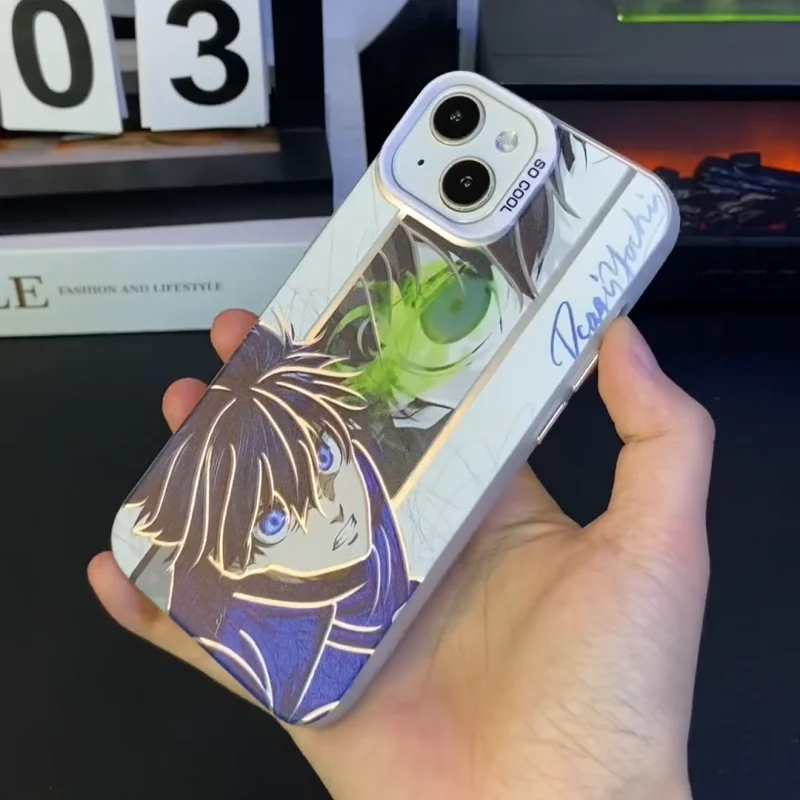 اليابان كرة القدم أنيمي الأزرق قفل قضية الهاتف آيفون 17 16 15 14 13 12 11 برو ماكس زائد الهواء البسيطة Selfish Isagi Yoichi الغطاء الخلفي