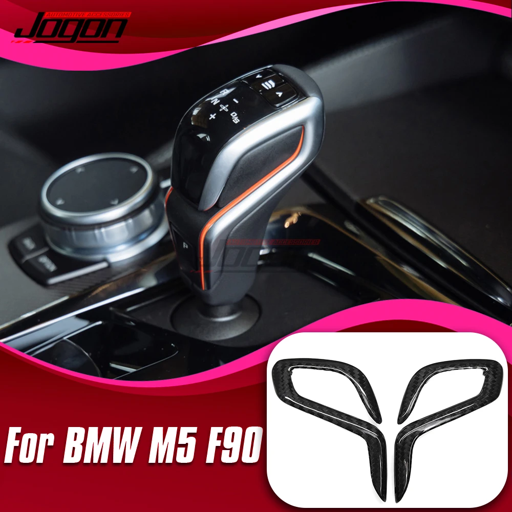 Repalcement For BMW M5 F90 X3M F97 X4M F98 2018-2023 Carbon Car Inner Center Console Gear Shift Knob Side Cover Trim Accessories