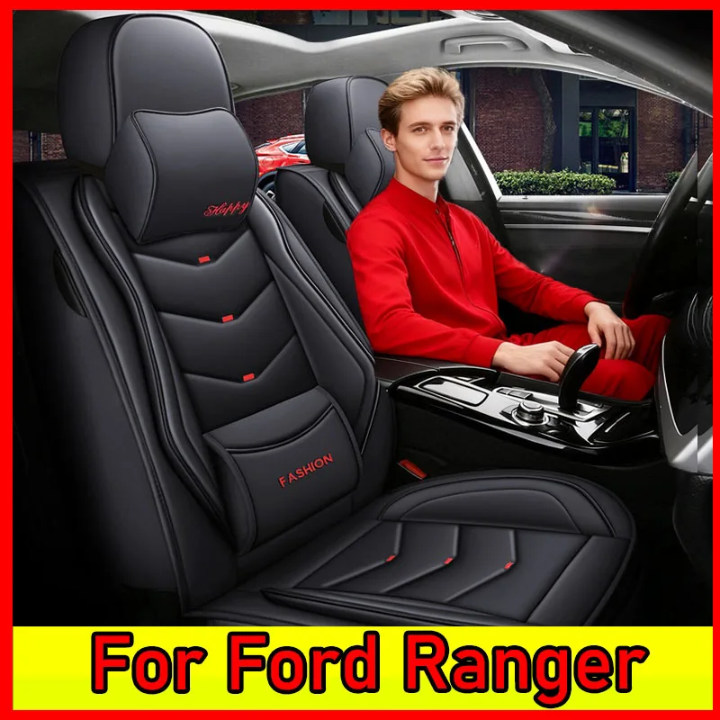 

FOR FORD RANGER car seat cover Waterproof artificial leather soft and comfortable wear-resistant fully wrapped seat covers