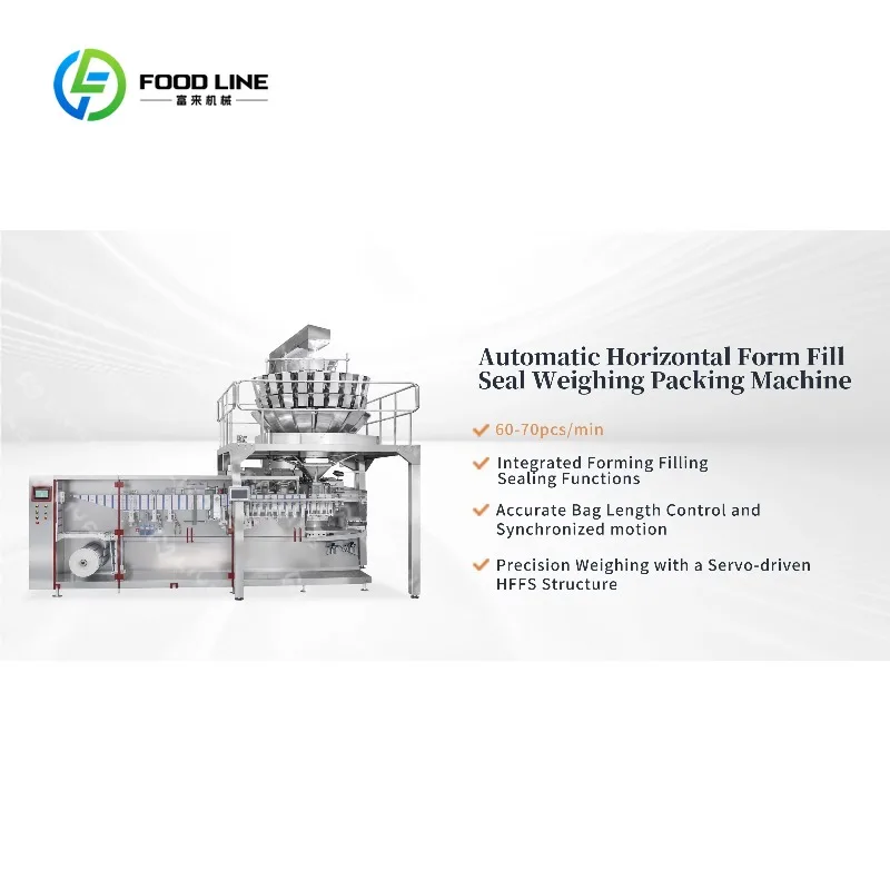 Customized Horizontal Automatic High Speed Weighing Packaging Beans Nuts Snacks Small Pouch Packing Machine