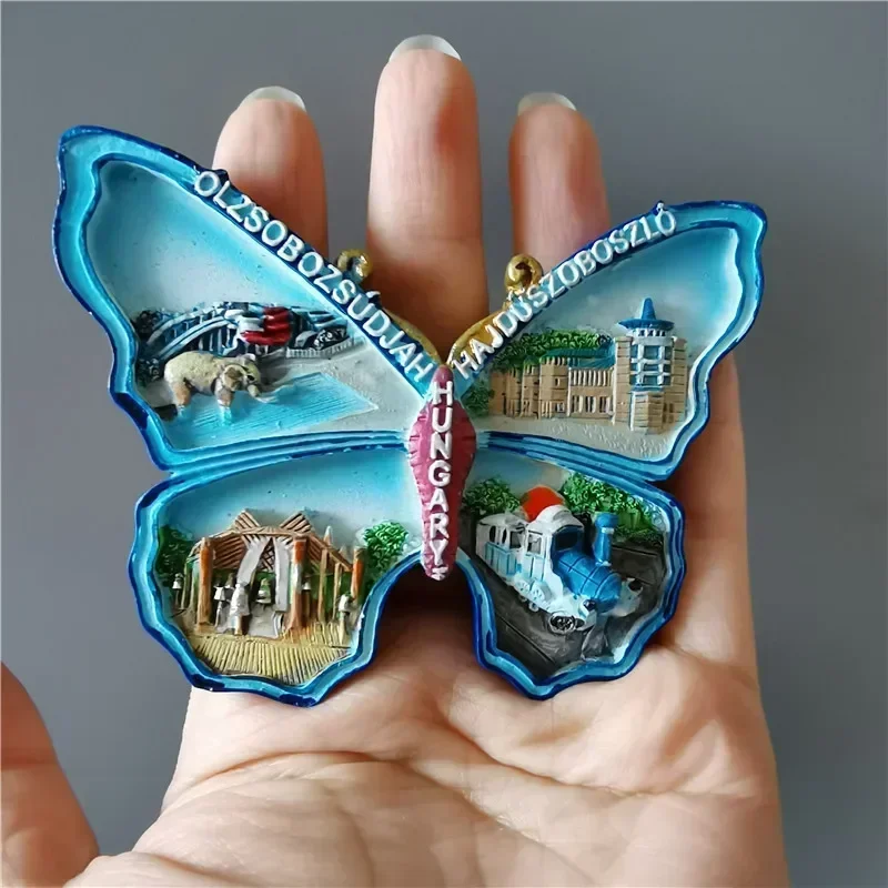 Fridge magnets Hungary Budapest  Tourism Souvenir resin crafts UV printed landscape refrigerator magnet stickers home decoration