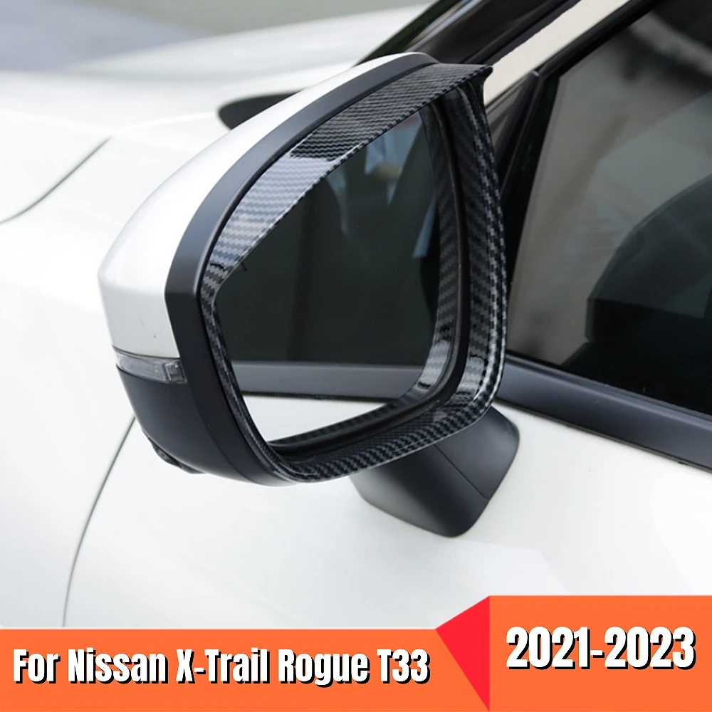 

For Nissan X-Trail T33 Rogue 2021 2022 2023 Car Wing Door Side Rearview Mirror Cover Lid Cap Shell House ABS Auto Accessories