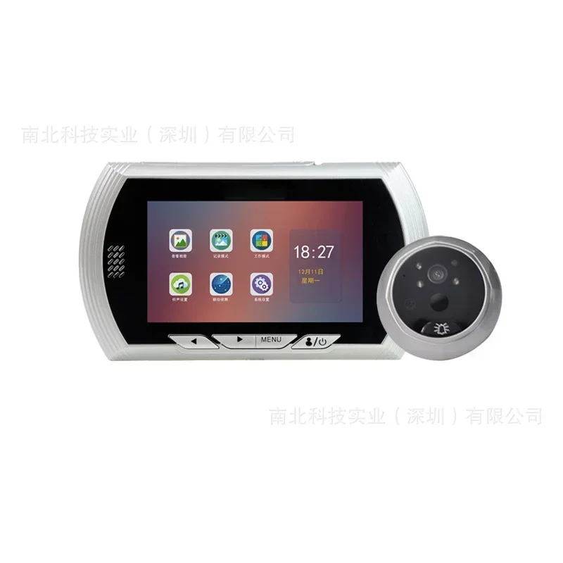45AHD-M 4.5 Inch Smart Home Peephole Doorbell Door Camera 145° HD PIR Infrared Night Vision Motion Detection Monitor Door Bell