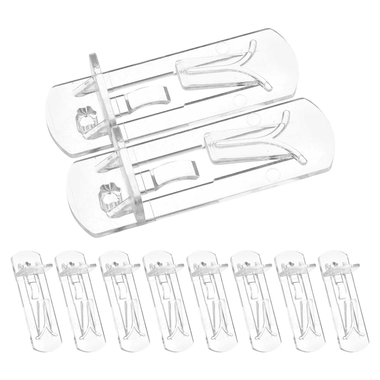 

10 Pcs Plastic Shelf Pegs Cabinet Clips for Shelves Adjustable Brackets Shelf Supports Pins Durable Transparent Furniture