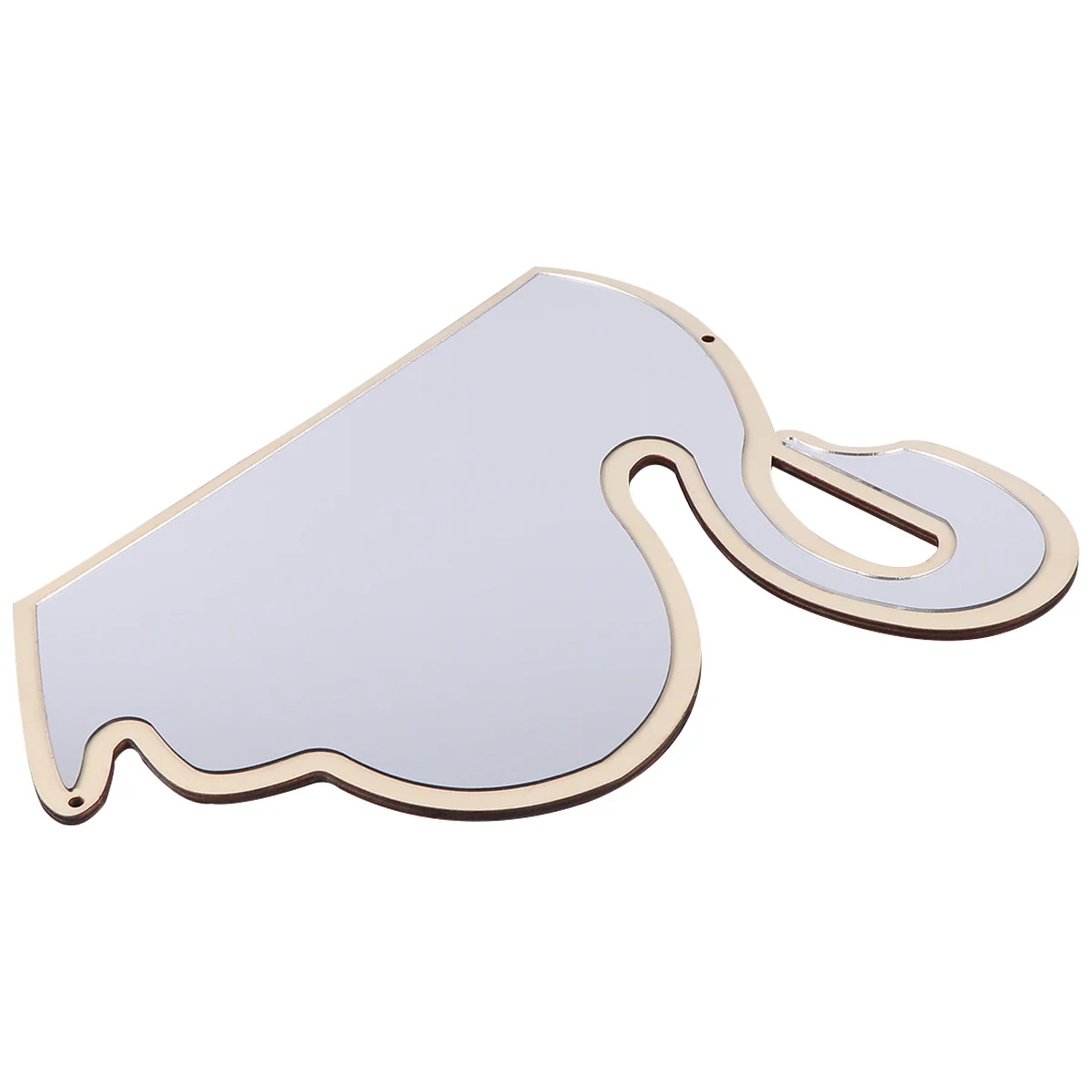 

Swan Wooden Safe For Clear Wall Decor Nursery Room Decoration Small Mirror Home Gift Decorative Mirror