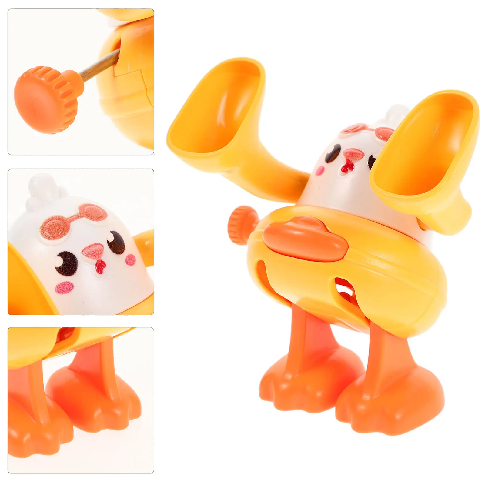 

Small Flip Over Chick Clockwork Wind Up Dancing Jumping Plastic Walking Chicken Party Favor Decor Chick Clockwork Toy