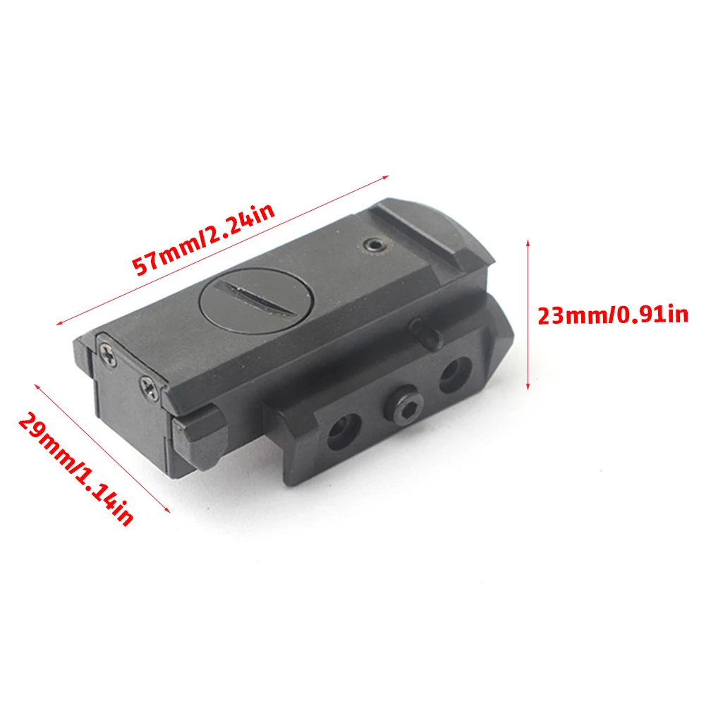 Red Dot Laser Sight Tactical 20mm Standard Picatinny Weaver Rail Classic Black Style For Pistol Handgun Gun Rifle