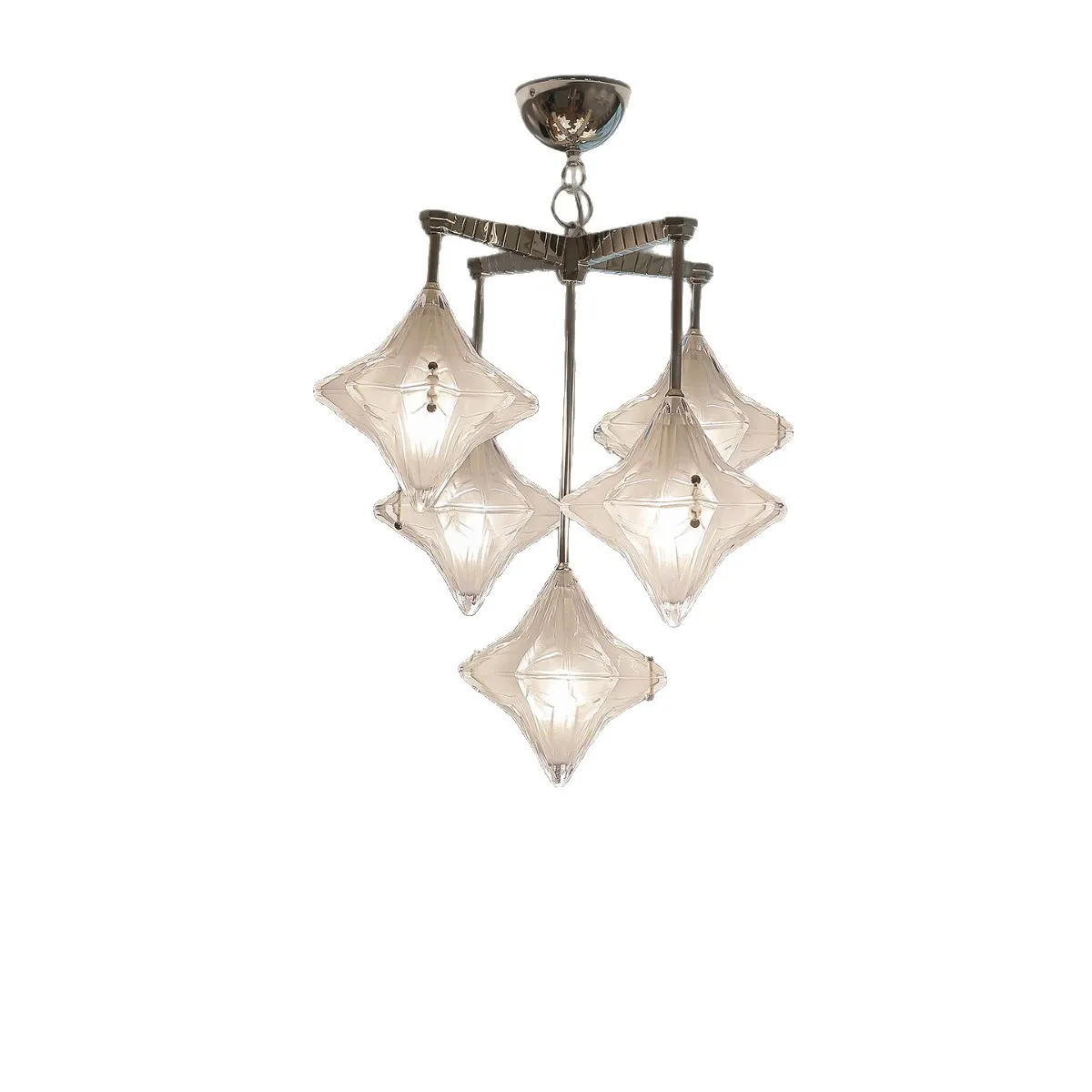 

French retro all-copper star living room master bedroom eye protection chandelier modern simple homestay stairs restaurant