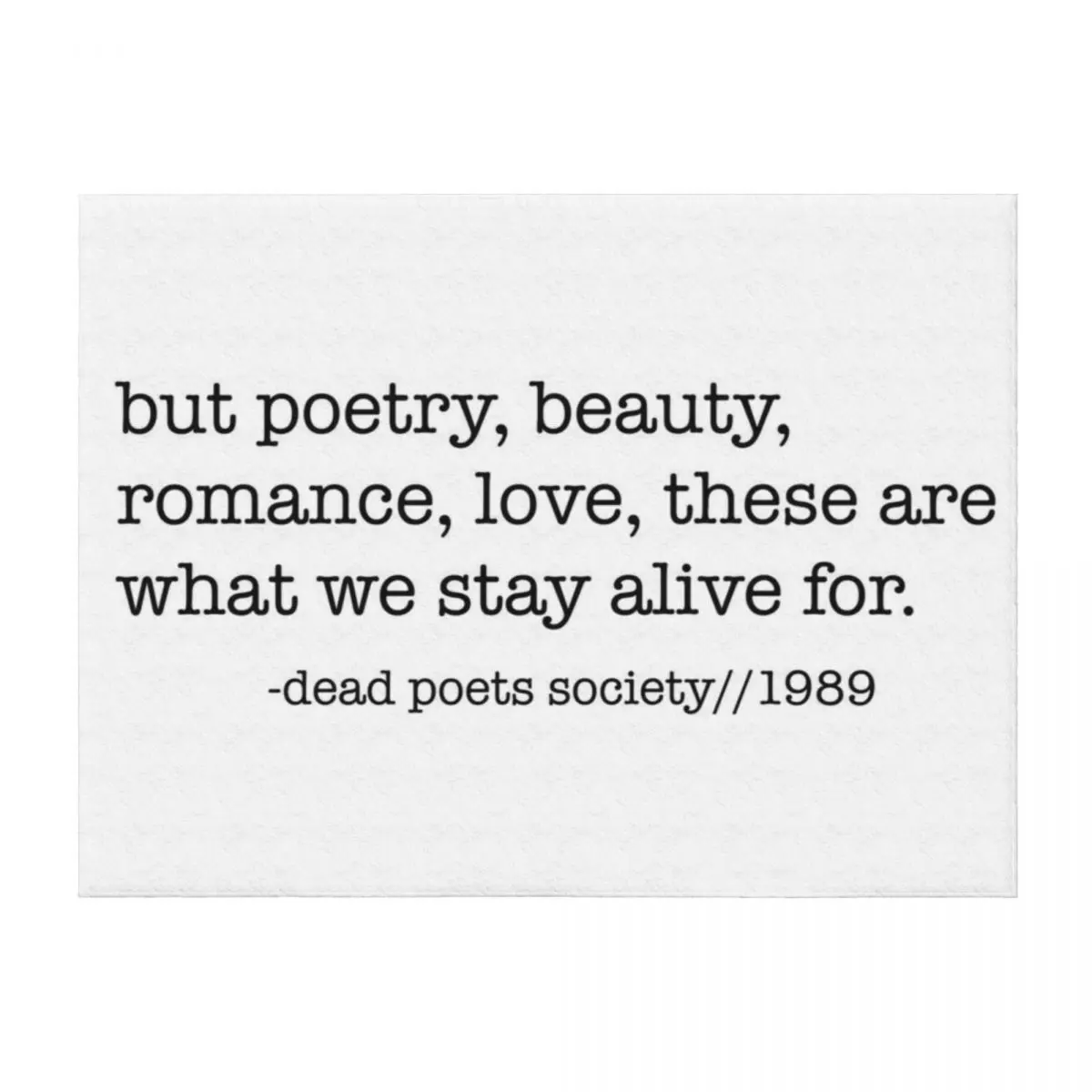 

Dead Poets Society Throw Blanket funny gift Custom Soft Plaid Decoratives Blankets