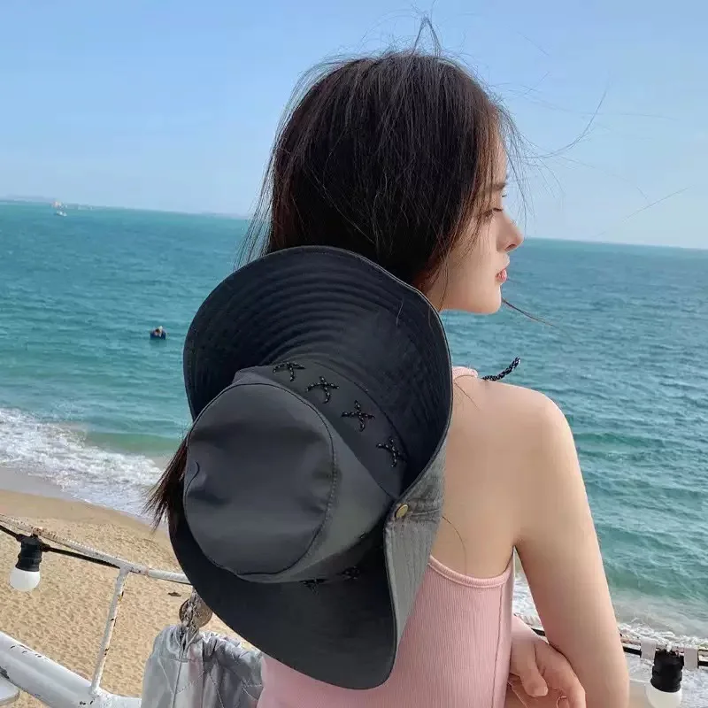 1pc Breathable Classic Western Cowboy Hat for Women Men,Adjustable Wide Brim Sun Hat Outdoor Mountaineering Bucket Sunshade Caps