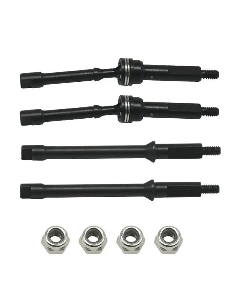 Hot Team Aluminum Front And Rear Axle +4mm Wide Front CVD And Rear Drive Shaft With Brass Counter Weight For AXIAL SCX30 parts