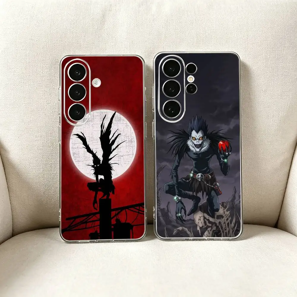 Ryuk D- Death N- Note-Anime Phone Case For Samsung S25,Ultra,S24,S21,S22,S23,S30,Plus,Fe,Lite Transparent Cover