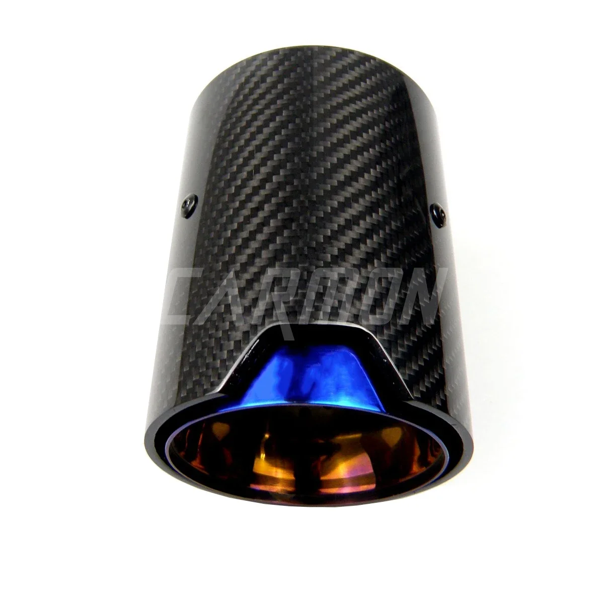 M logo Glossy Carbon Fiber Exhaust Tip Muffler For BMW M2 F87 M3 F80 M4 F82 F83 M6 F06 F12 F13