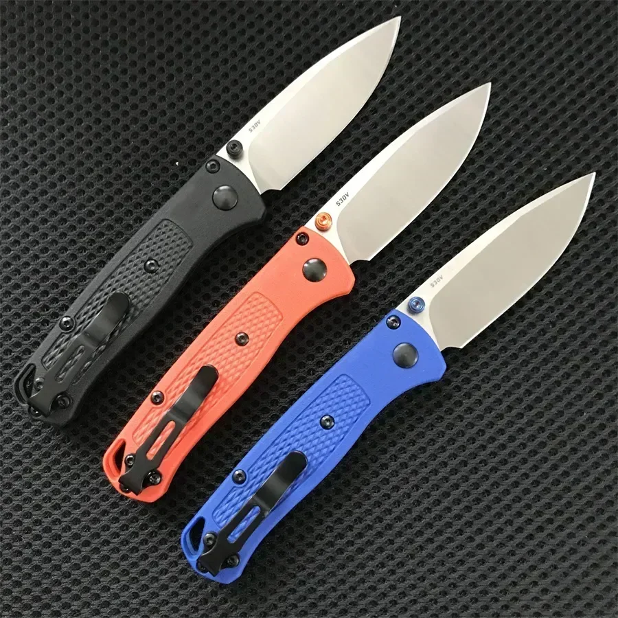 BM 533 Mini Bugout Tactical Folding Pocket Knife Manual Camping Survival Tools Self Defense Knife 2.75" Sharp EDC Flipper Knives