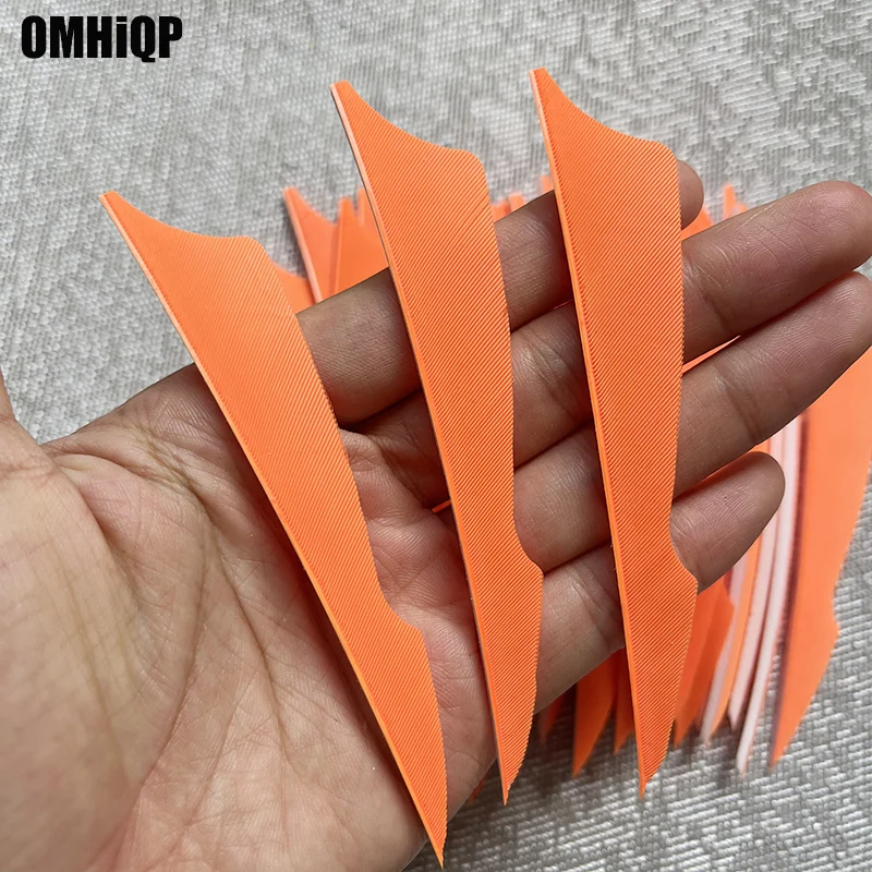 50Pcs 4Inch Natural Turkey Arrow Feathers Archery Parts Fletches Arrow Fletching Lake Blue Sting Right Wing