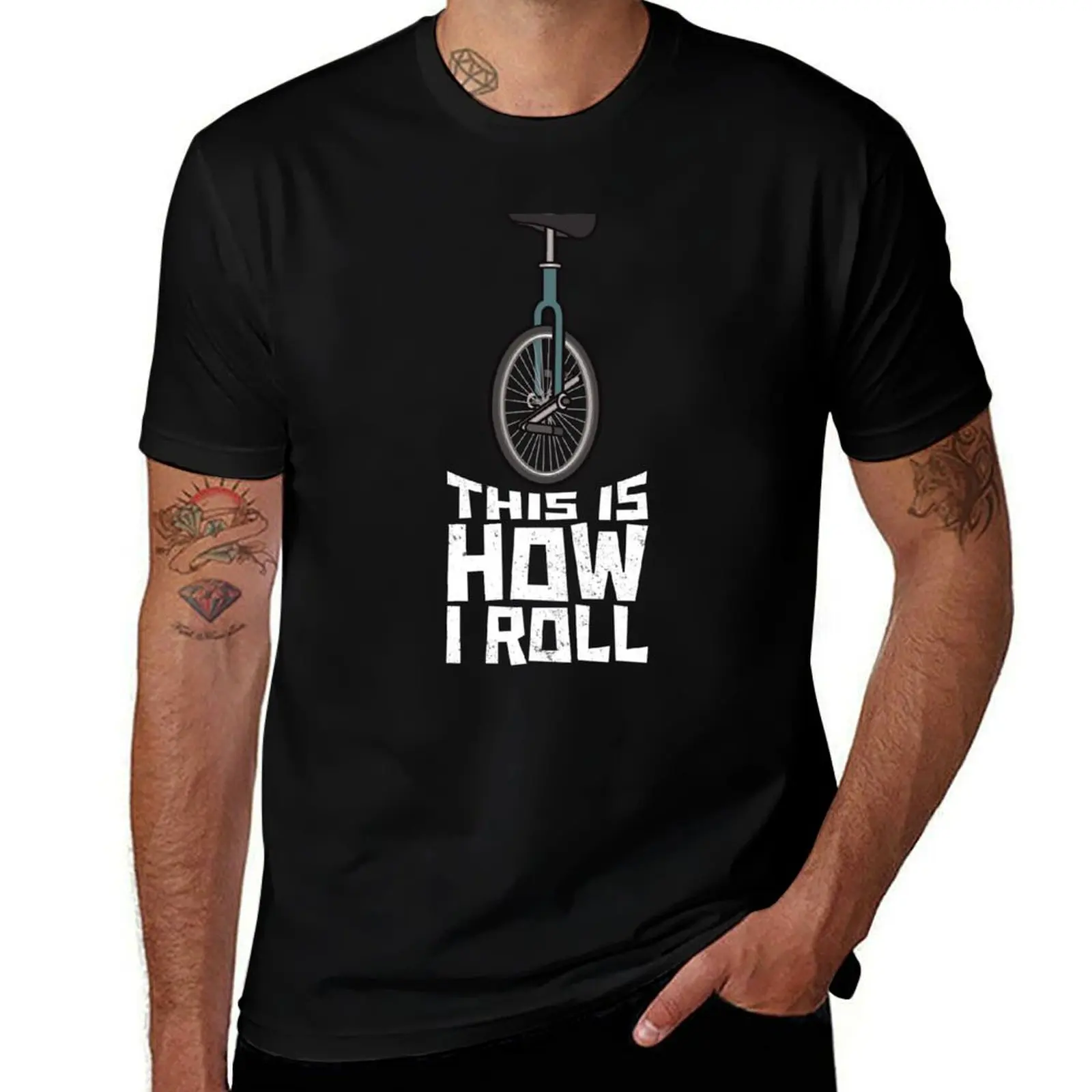 This Is How I Roll Unicycle Gifts T-Shirt anime stuff man clothes oversized t shirt men