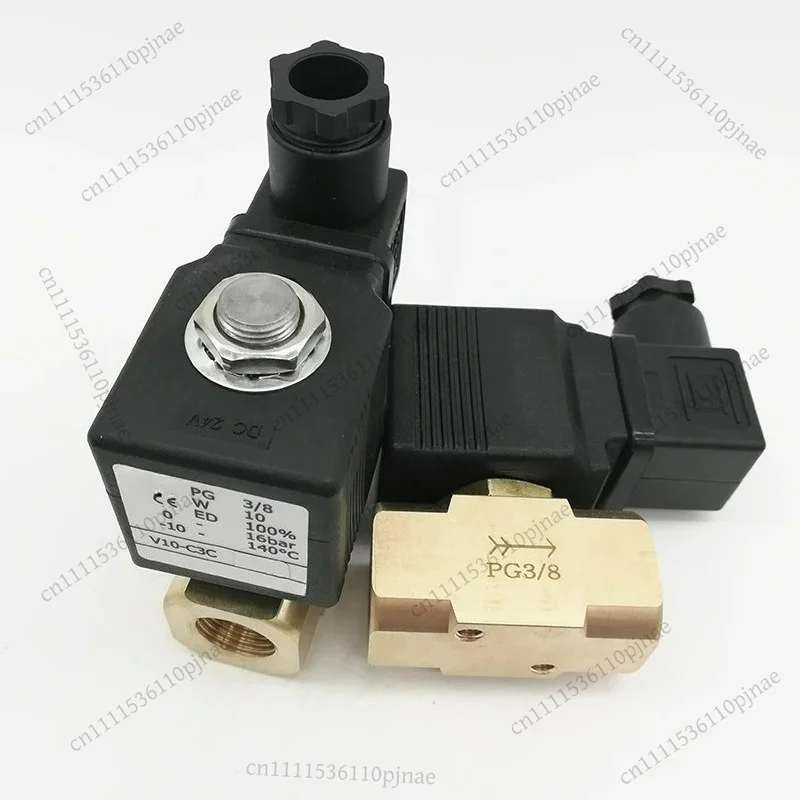 V10-C3C 2 Way Large Bore Solenoid Valve 220VAC 3/8 Inch Thread Replacement Valve for Twin Screw Granulator Equipment