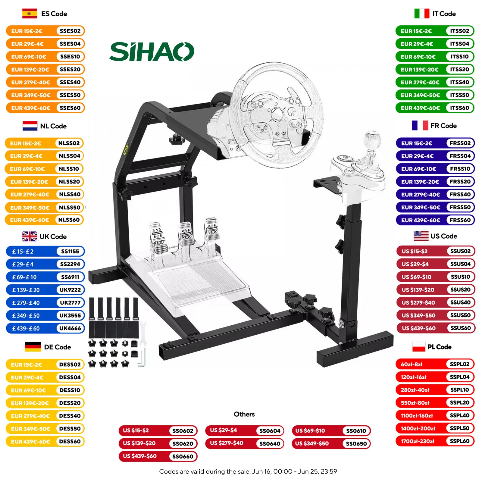 Support de volant de simulateur de course VEVOR Logitech G29 G27 G25 GT support de volant de simulateur de course Support de volant de simulateur de course VEVOR Logitech G29 G27 G25 GT support de volant de simulateur de course