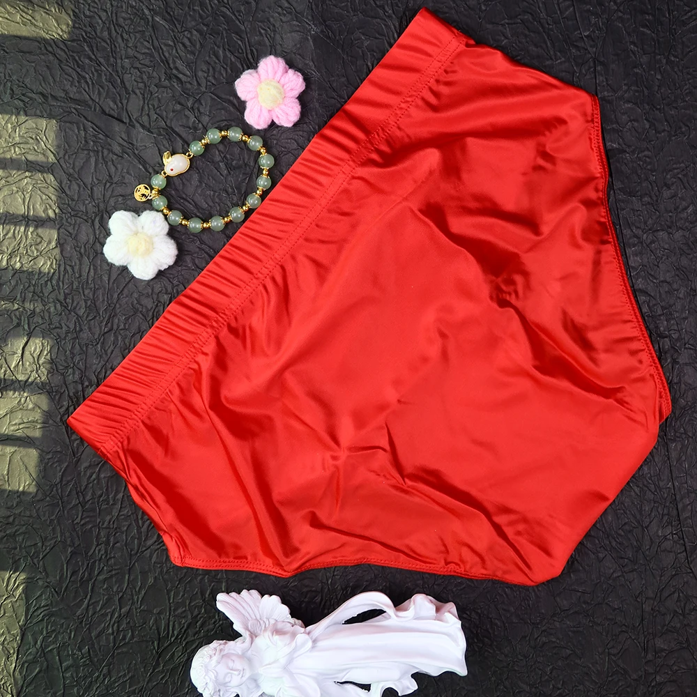 new Mens Briefs Underwear Satin-like Breathable Low-Rise Underpants Male Panties Men\'s glossy underwear