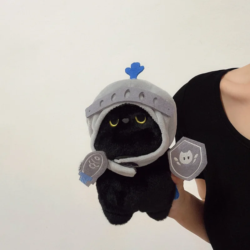 Q Version Knight Cat Plush Toy Cute Doll Doll Schoolbag Bag Pendant Pp Cotton Filled Hot Selling Children'S Christmas Gifts