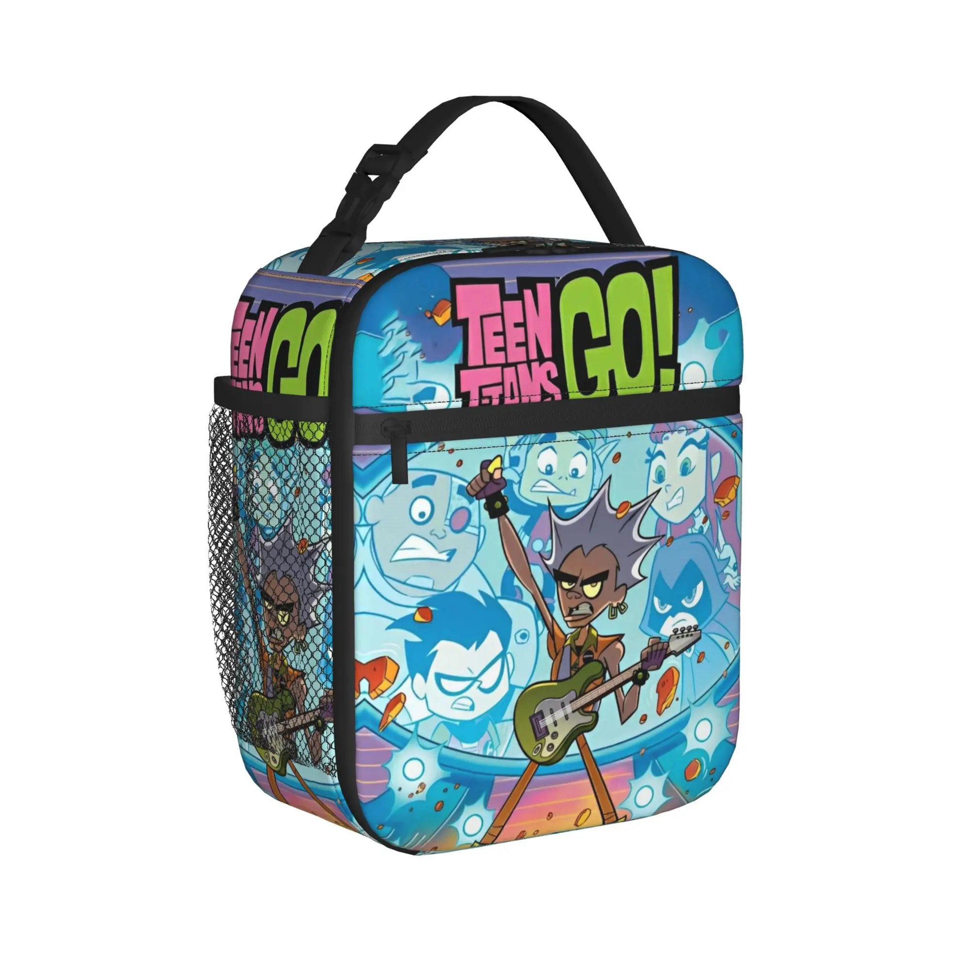 games-teen-titans-go-bolsa-termica-isolada-para-almoco-reutilizavel-recipiente-para-refeicoes-sacola-portatil-lancheira-bolsa-para-alimentos-escritorio-atividades-ao-ar-livre