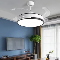 ceiling fan with light 42 inch Led ceiling lamp 110V 220V 3colours changing light super silent fans for room with remote control