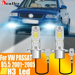 H3 Led Fog Light Canbus Bulb Car Headlight High Power Auto Diode Moto Driving Running Lamp 12V 55W For VW PASSAT B5.5 2000~2005