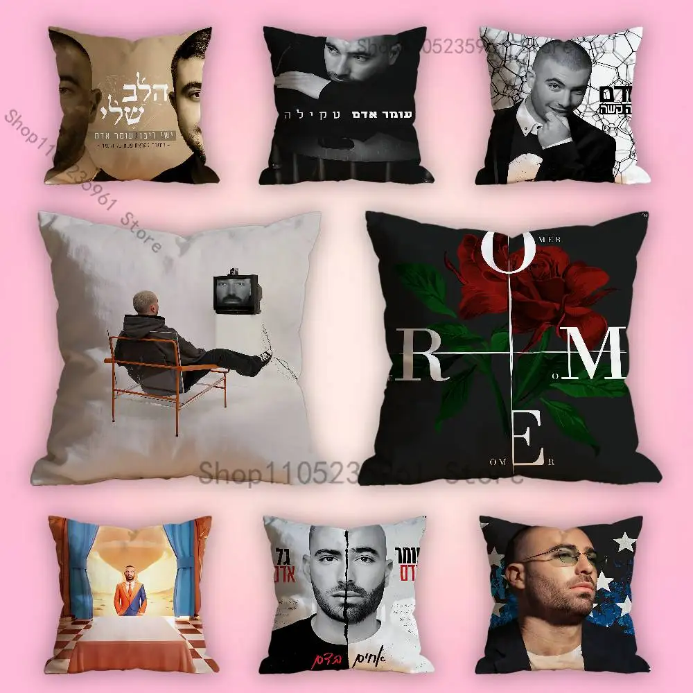 

O-Omer A-Adam Various Sizes Square Pillow Case For Car Home Bedchamber Decor Custom Valentine gift