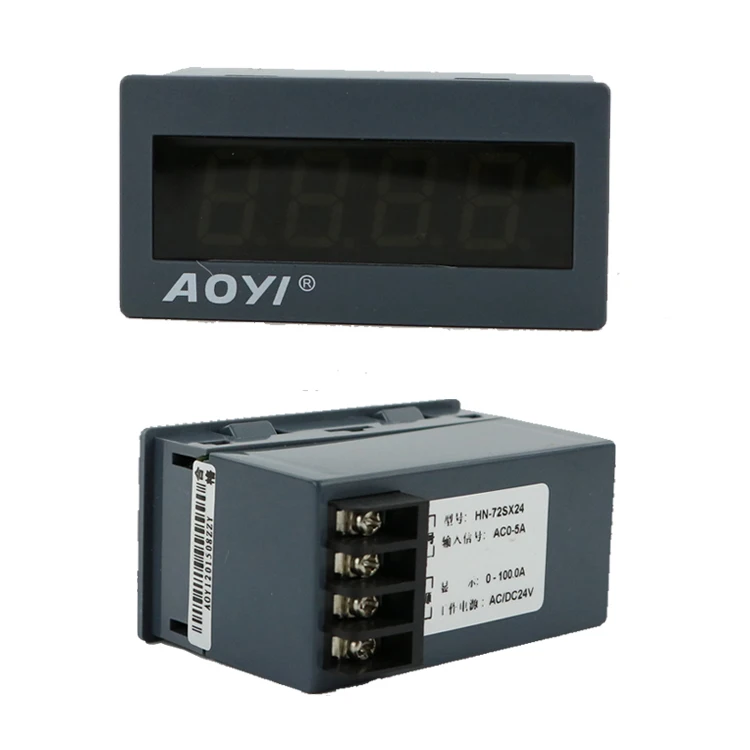 

5 шт. AOYI HN-72SX-Hz 12 В постоянного тока цифровой панельный измеритель постоянного тока переменного тока 24 В вход цифровой линейный измеритель частоты измерители напряжения