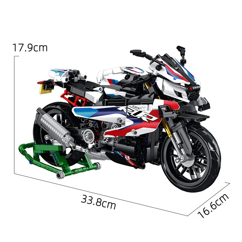 MOC Technical Famous Champion Racing ，City Motorcycle Car Model Building Blocks，Speed Expert Motorbike Bricks Toys Kids Gifts