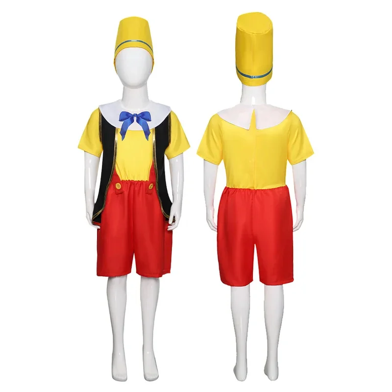 할로윈 긴 코 어린이 코스프레 의상, 인형 모험, 코스프레 의상, 무대 공연 의상