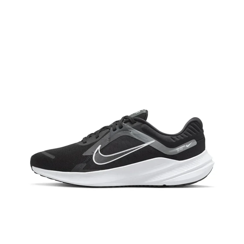 Oryginalne męskie buty treningowe Nike Quest 5 antypoślizgowe niskie buty sportowe oddychające czarne trampki DD0204-001