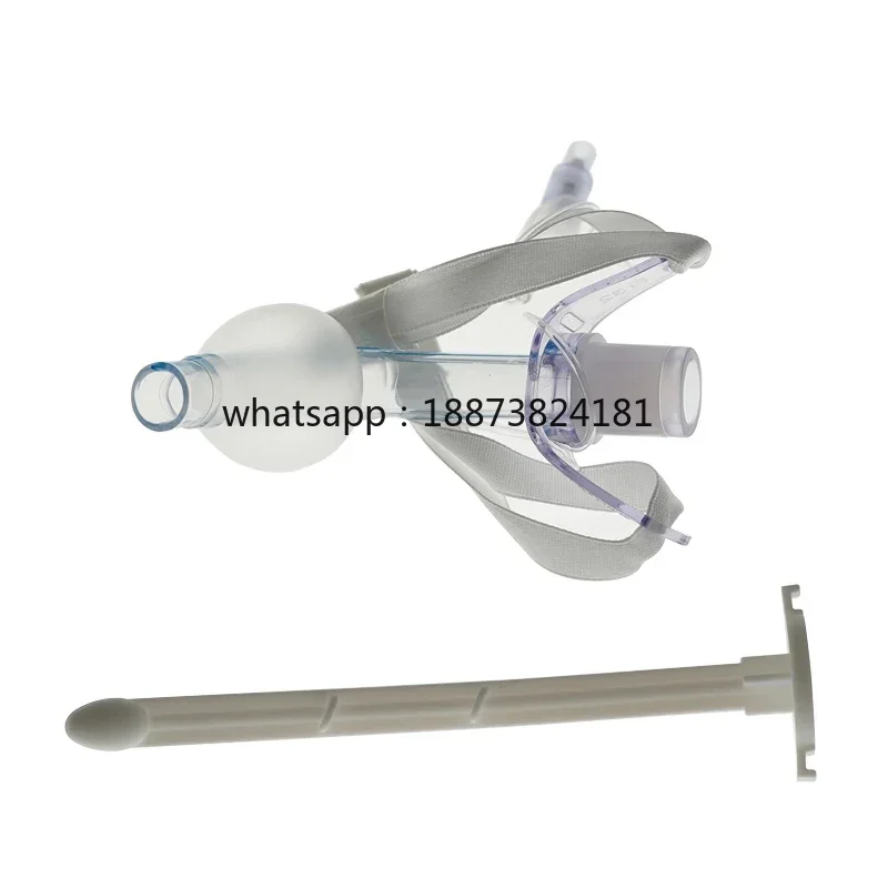 Medical Grade PVC Disposable Tracheostomy Tube With Pilot Balloon With Cuff  For Veterinary Animal Hospital 1Piece fast