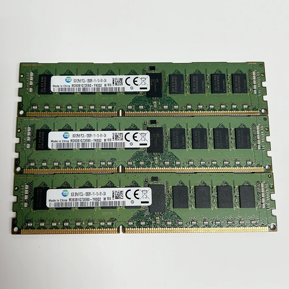 

1 шт. M393B1G73EB0-YK0Q2 8 ГБ 8G для Samsung RAM 1600 DDR3L 2RX8 PC3L-12800R серверная память Быстрая доставка Высокое качество