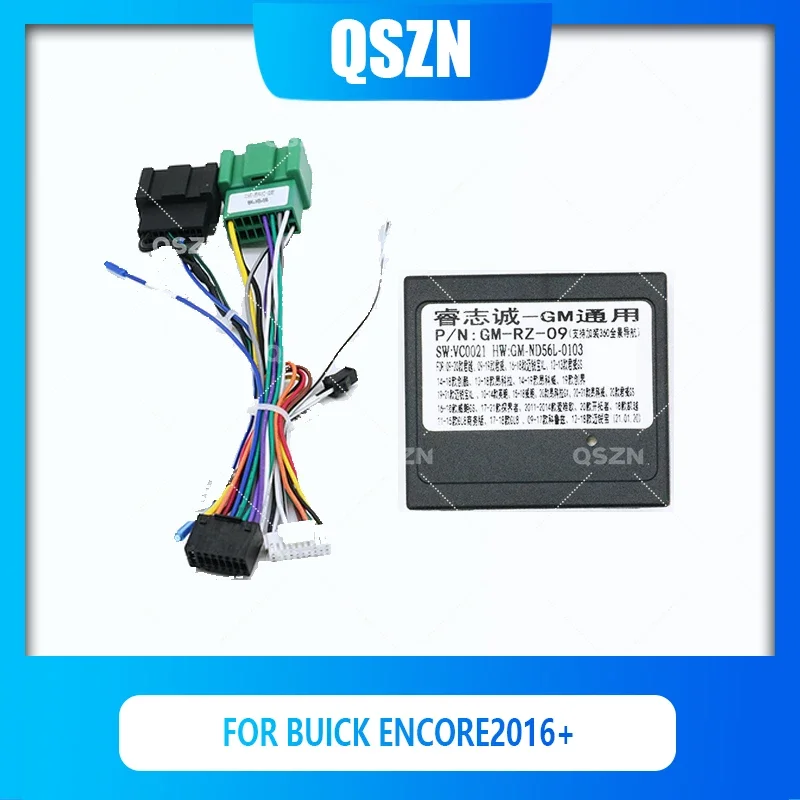 QSZN Android Canbus Box GM-RZ-09 For BUICK ENCORE 2016+ Harness Wiring Power Cables Car Radio Multimedia Player