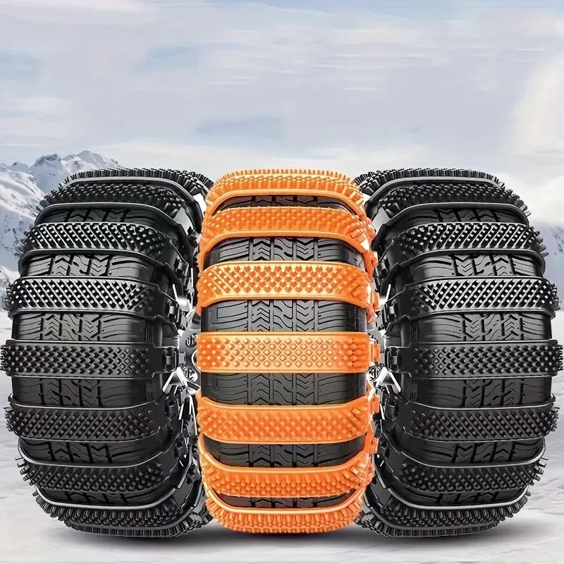 1-12PCS Double Groove Anti Skid Snow Chains for Car Winter Tires Outdoor Emergency Wheel Protection Accessories