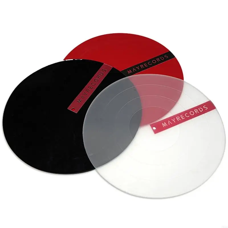 

J60A 12'' Phonograph Anti-vibration Silicone Anti Static Record Pad for LP Player Reduce Shock