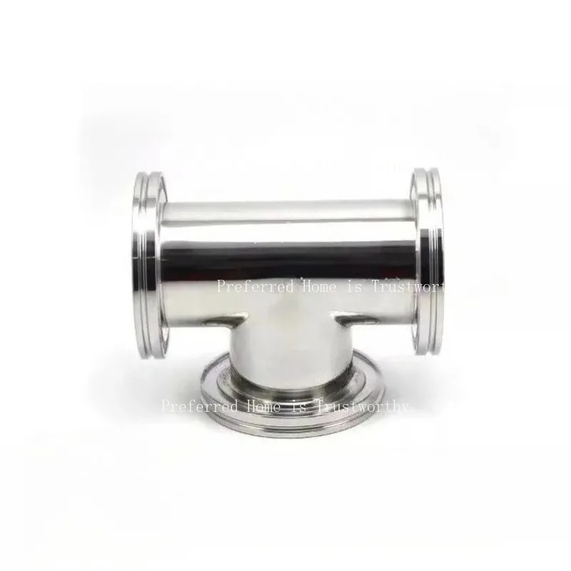 

Suitable for ISO63, ISO80, ISO100, ISO160 Vacuum Flange T-type Stainless Steel Tee Joint Pipe Joint Adapter 1 Piece
