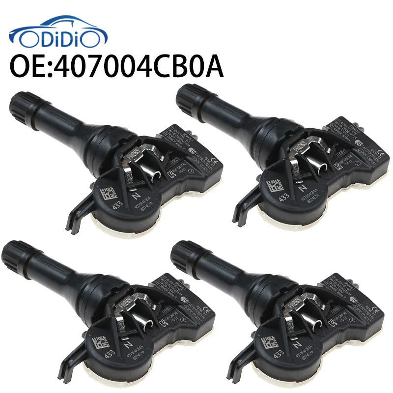 407004CB0A 407004CB0B Sensor de presión de neumáticos TPMS para coche para Nissan Qashqai j10 j11 X Trail t32 Leaf Juke kadjar para Lada granta