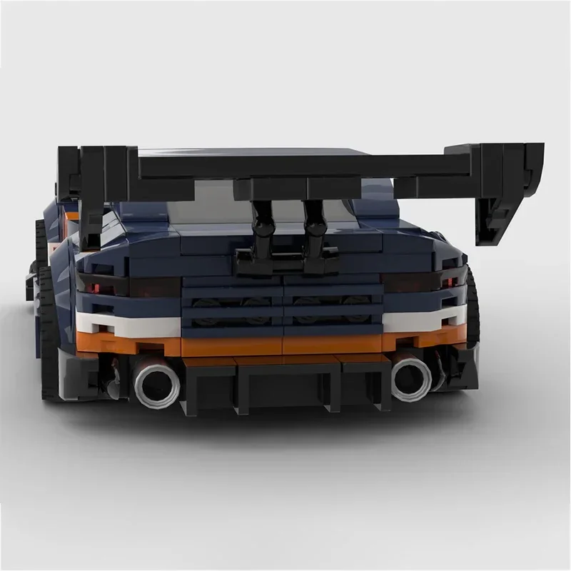 Modello del campione di velocità dell'auto cittadina MOC Mattoni da costruzione Auto sportiva S15 Tecnologia modulare Regali per bambini Vacanza assemblare giocattoli Vestito