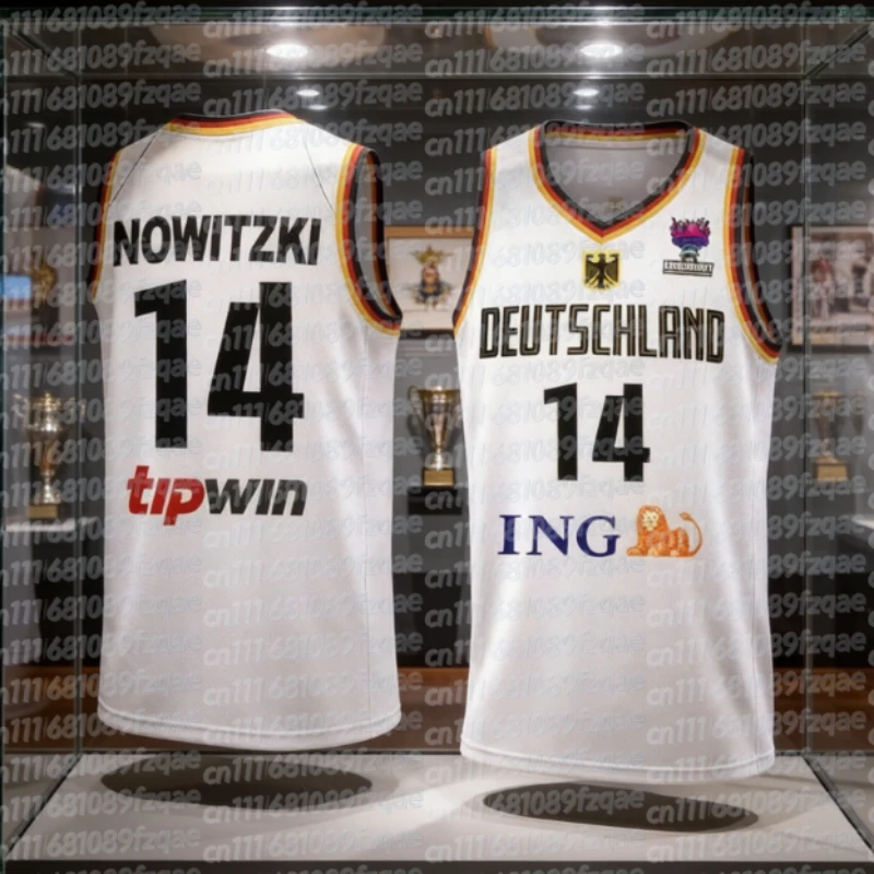 Camisa de basquete europeia para pais e filhos, verão e primavera, Schr Ö Der 17, regata esportiva de basquete para adultos e crianças