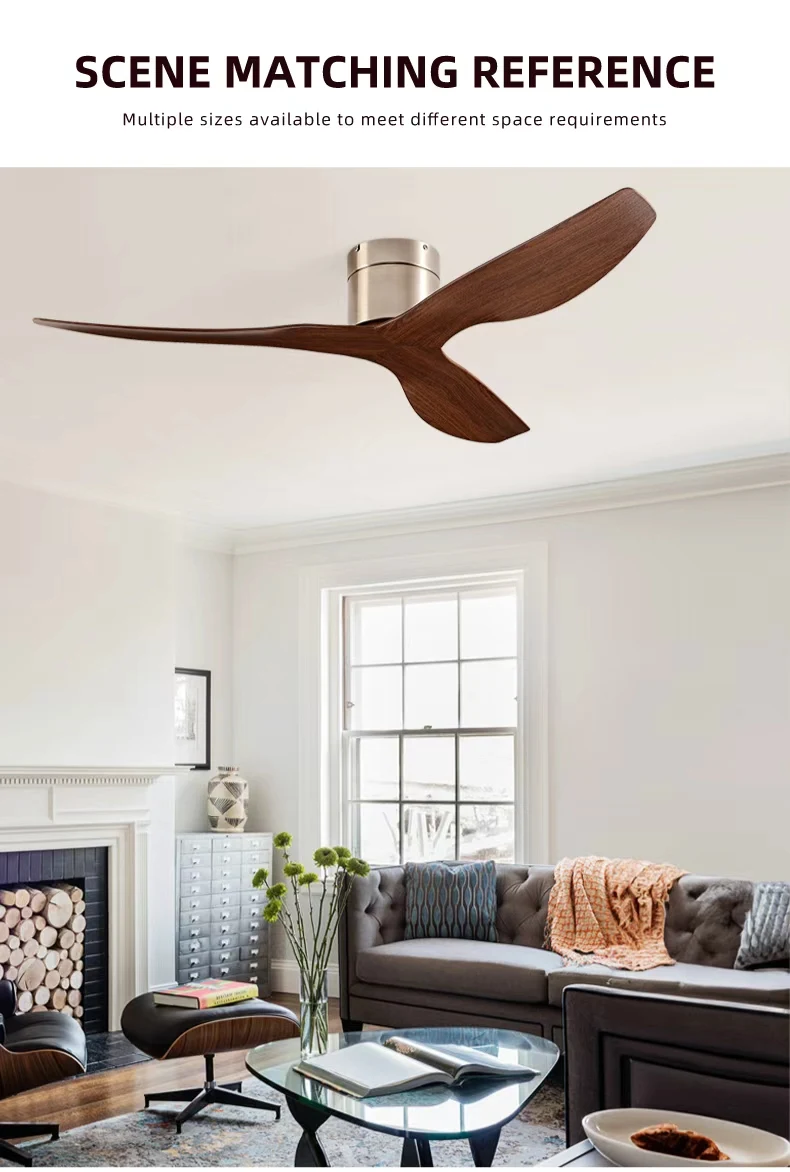FUMANJIA 52-Inch Industrial Retro Ceiling Fan for Home with Remote — detail 7