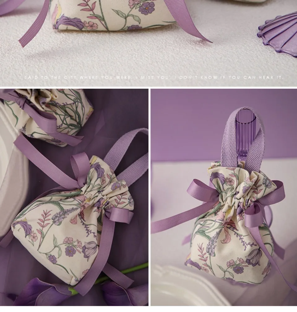 10/20/30Pcs Neue Weihnachten Süßigkeiten Taschen Tragbare Leinwand Geschenk Tasche Party Hochzeit Goodie Verpackung Box Rot handheld Geschenk Lagerung Taschen – Detail 11