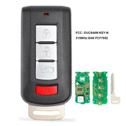 CN011015 Aftermarket Smart Key 2015 2016 2017 2018 Mitsubishi Outlander 4B Remote Fob 315MHz ID46 Chip FCCID: OUC644M-KEY-N