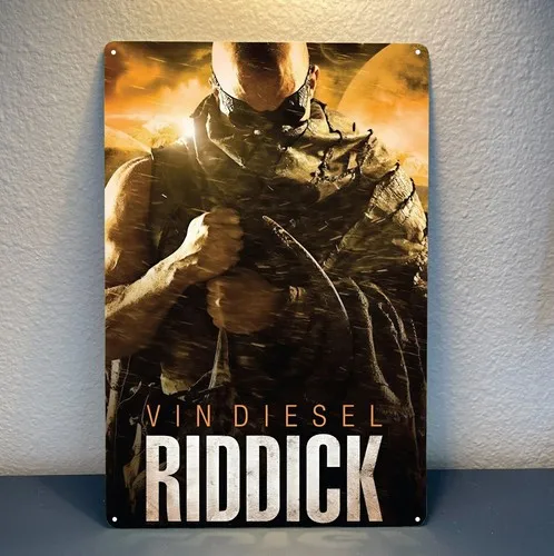 Riddick Vin Movie Metal Poster – Sammelbares Blechschild, Größe: