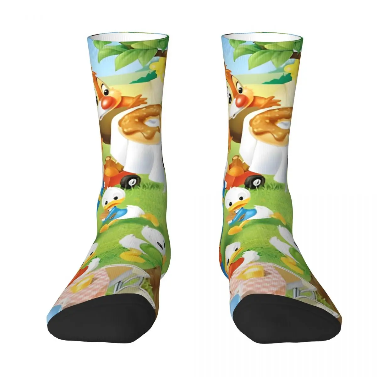 Chip And Dale Cartoon Stockings Women Men Socks High Quality Gothic Socks Winter Running Anti-Slip Design Socks Birthday Present