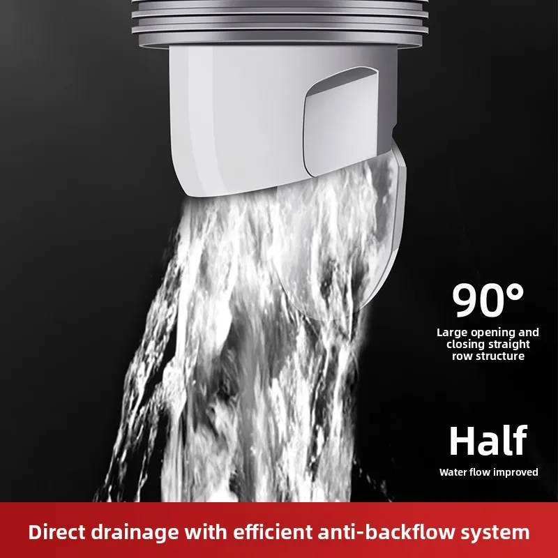 Upgraded Direct Drain Plug Seal - Universal Sink Drain Stopper, Leak-Proof Easy-Install Bathroom/Kitchen Drain Plug with Single-