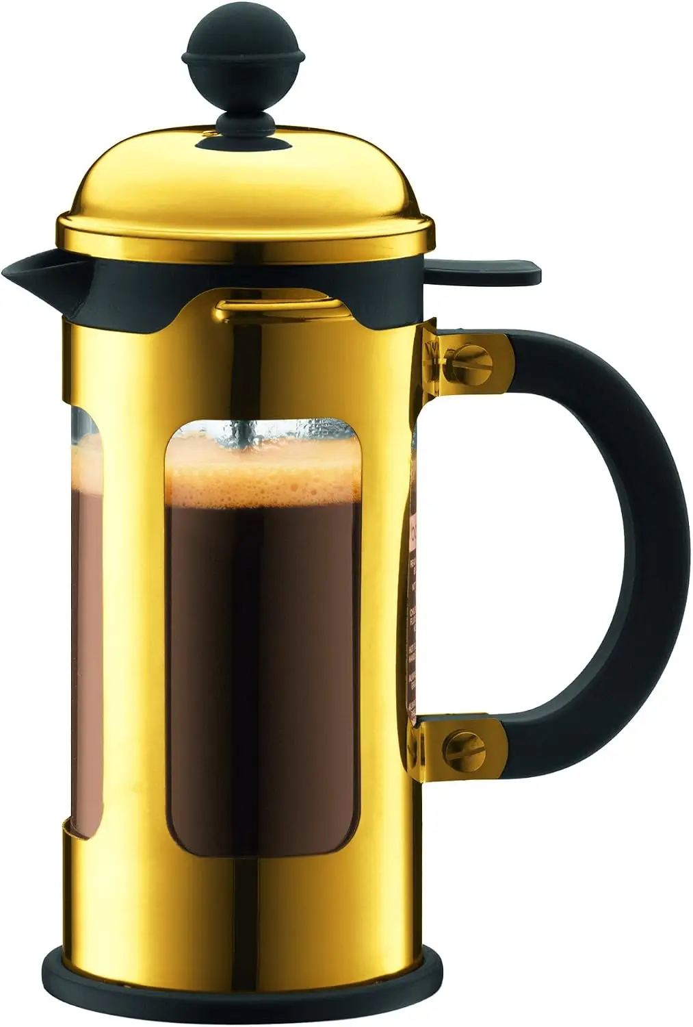11170-17 3 Cup Chambord French Press Coffee Maker, 12 oz, Gold