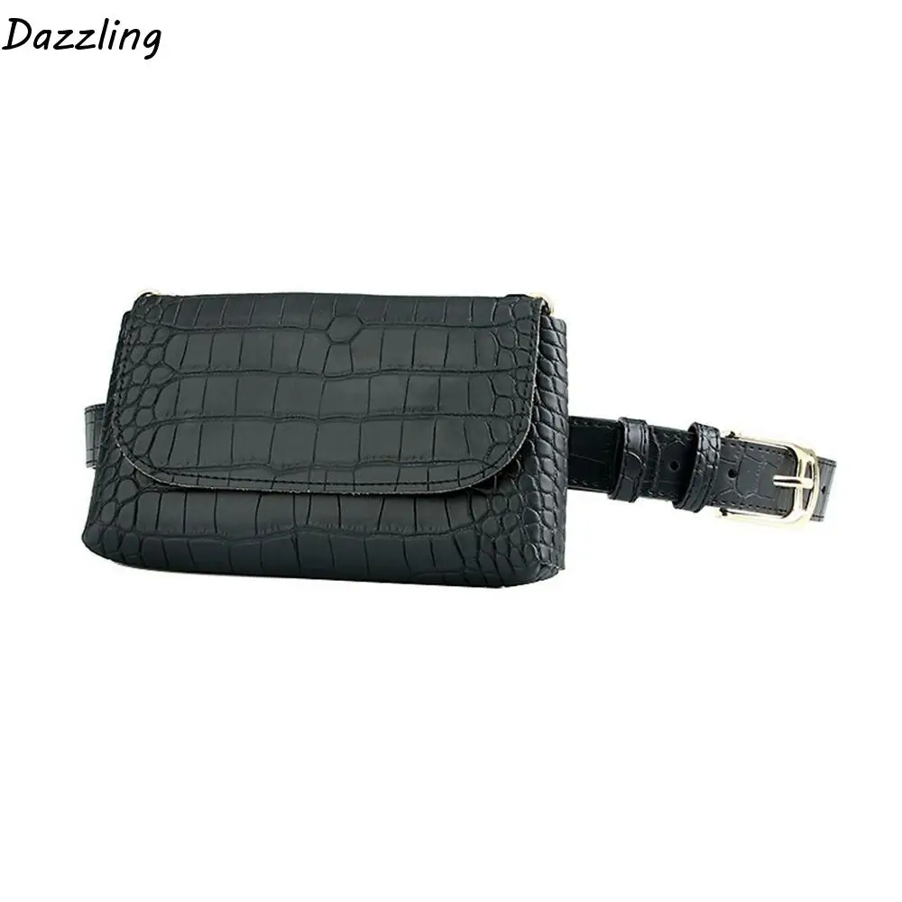 

Mini Korean Style Women Waist Bag PU Detachable Belt Envelope Waist Bag Solid Color Purse Women Belt Bag Female